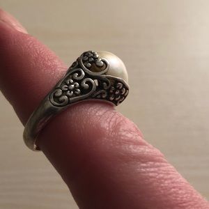 Stirling Silver Mother of Pearl Ring
